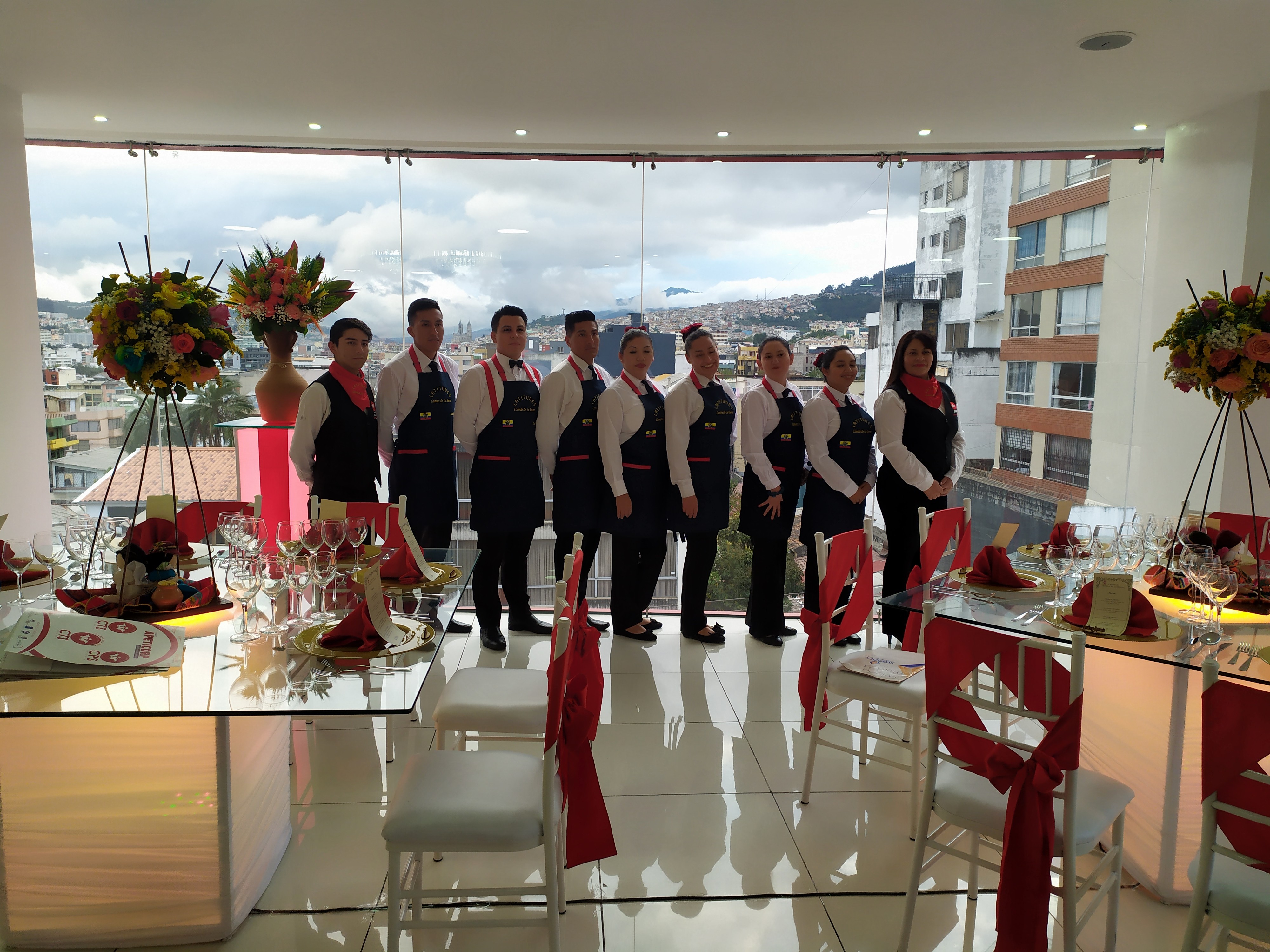 Todo listo para el evento.